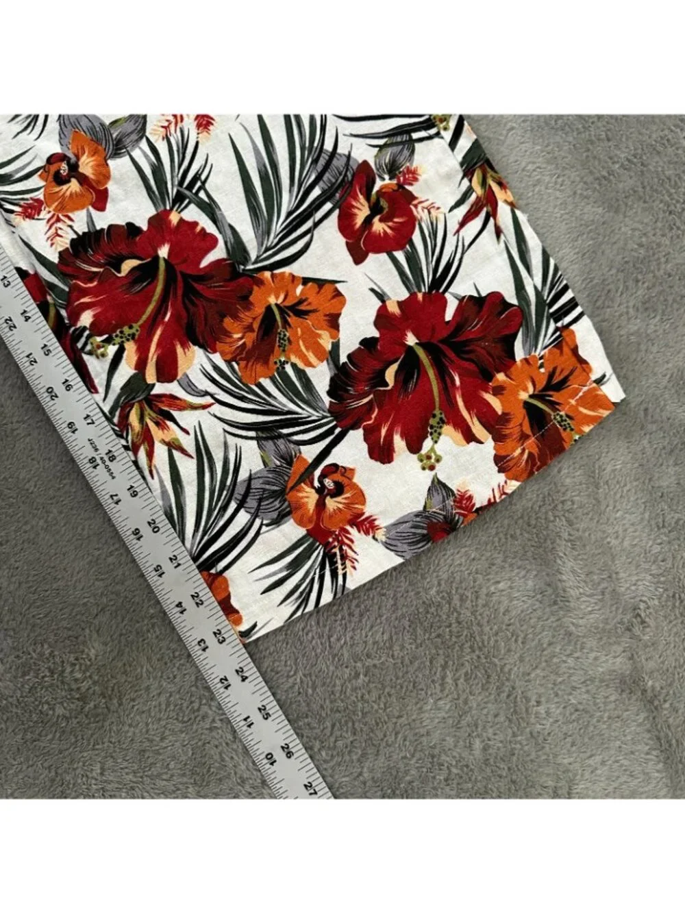 NWT Haven + Blair Linen Rayon Pull On Wide Leg Pants SMALL Tropical - Picture 6 of 6